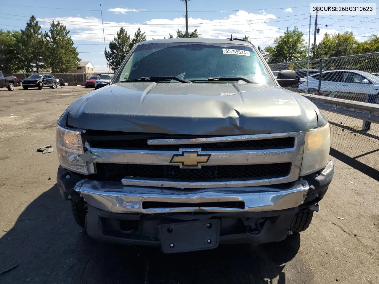 3GCUKSE26BG310623 2011 Chevrolet Silverado K1500 Lt