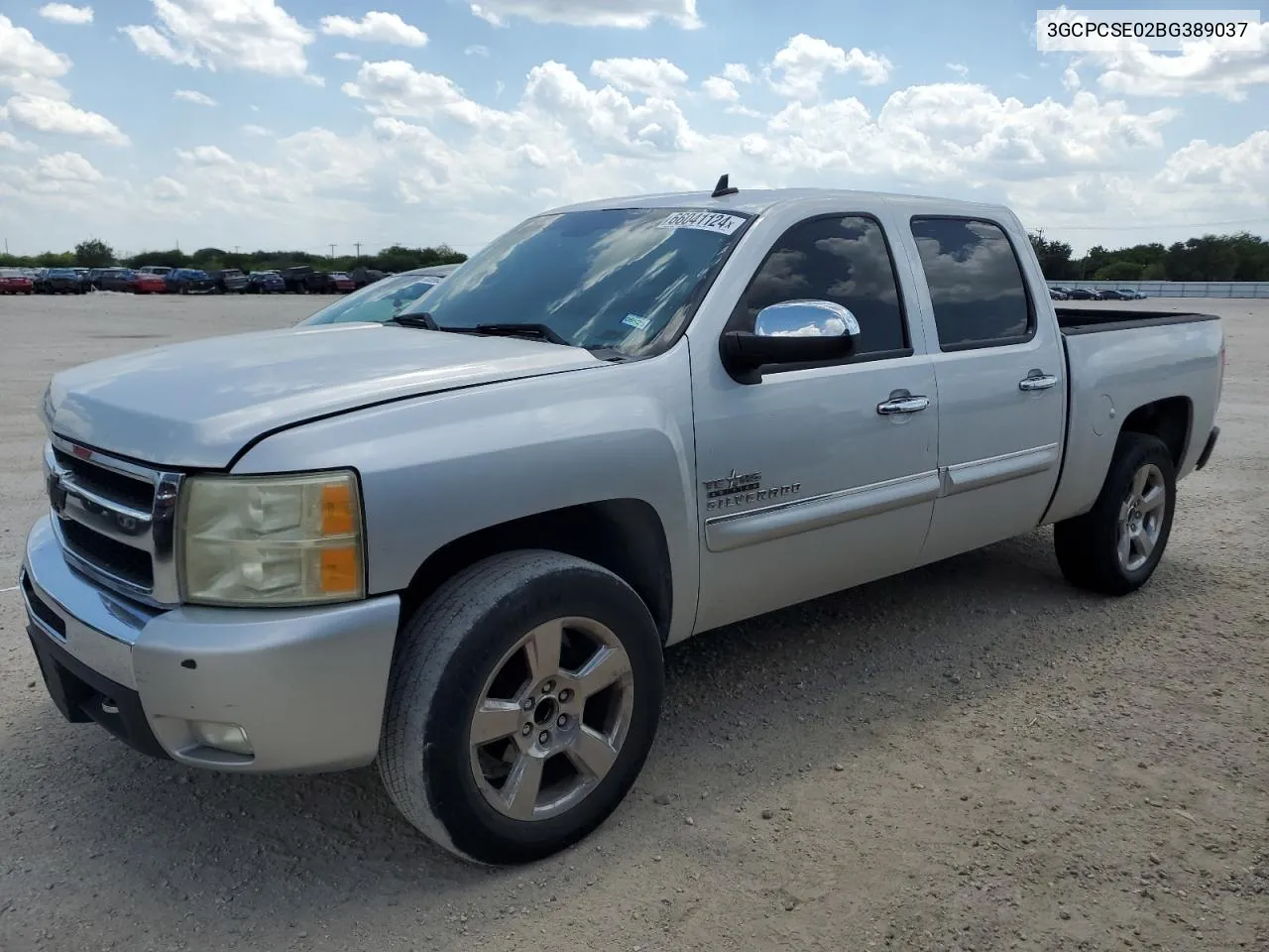 2011 Chevrolet Silverado C1500 Lt VIN: 3GCPCSE02BG389037 Lot: 66041124