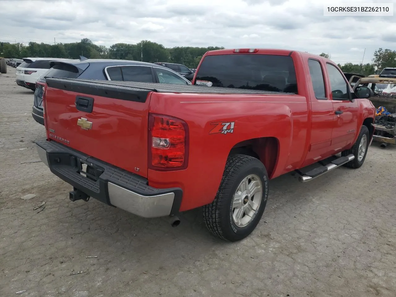 2011 Chevrolet Silverado K1500 Lt VIN: 1GCRKSE31BZ262110 Lot: 66707034