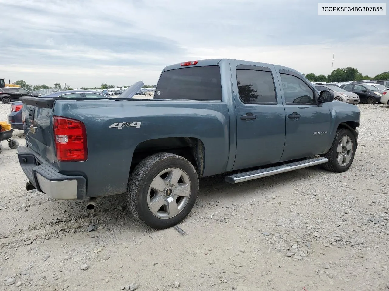 2011 Chevrolet Silverado K1500 Lt VIN: 3GCPKSE34BG307855 Lot: 67280114