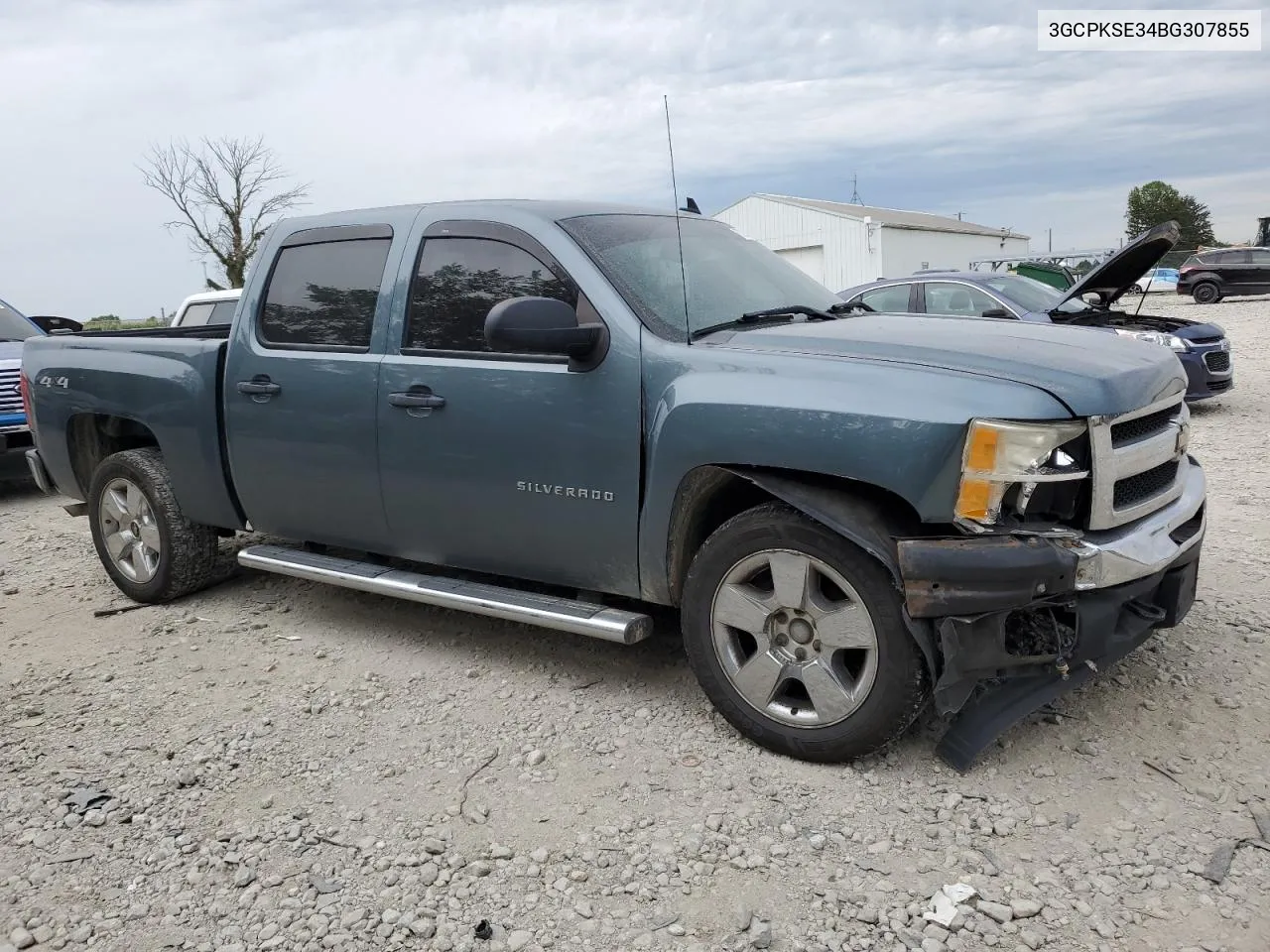 2011 Chevrolet Silverado K1500 Lt VIN: 3GCPKSE34BG307855 Lot: 67280114