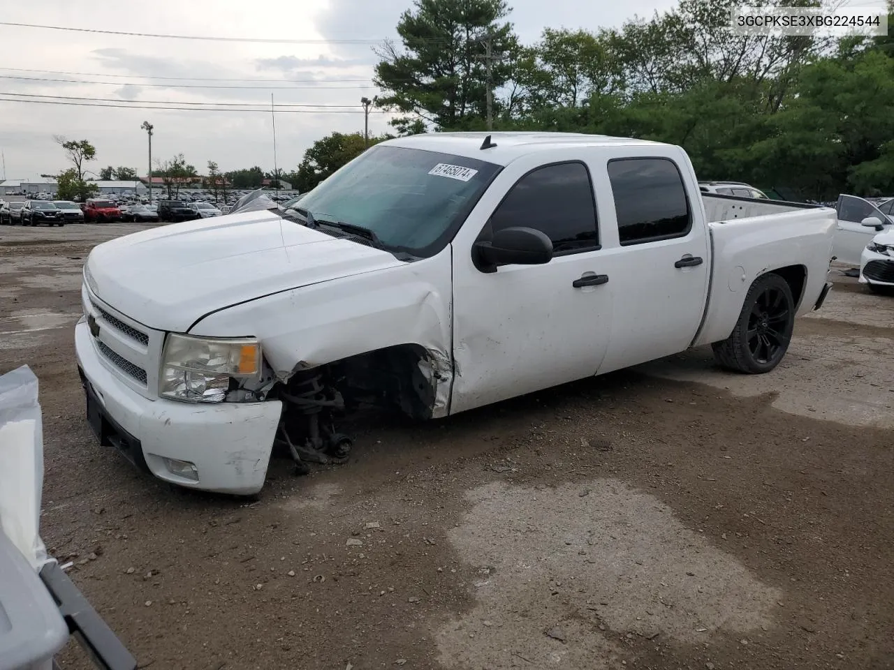 2011 Chevrolet Silverado K1500 Lt VIN: 3GCPKSE3XBG224544 Lot: 67465074