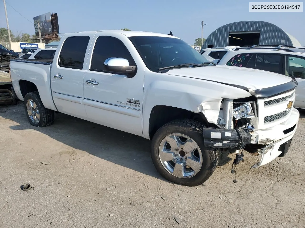 2011 Chevrolet Silverado C1500 Lt VIN: 3GCPCSE03BG194547 Lot: 68024194