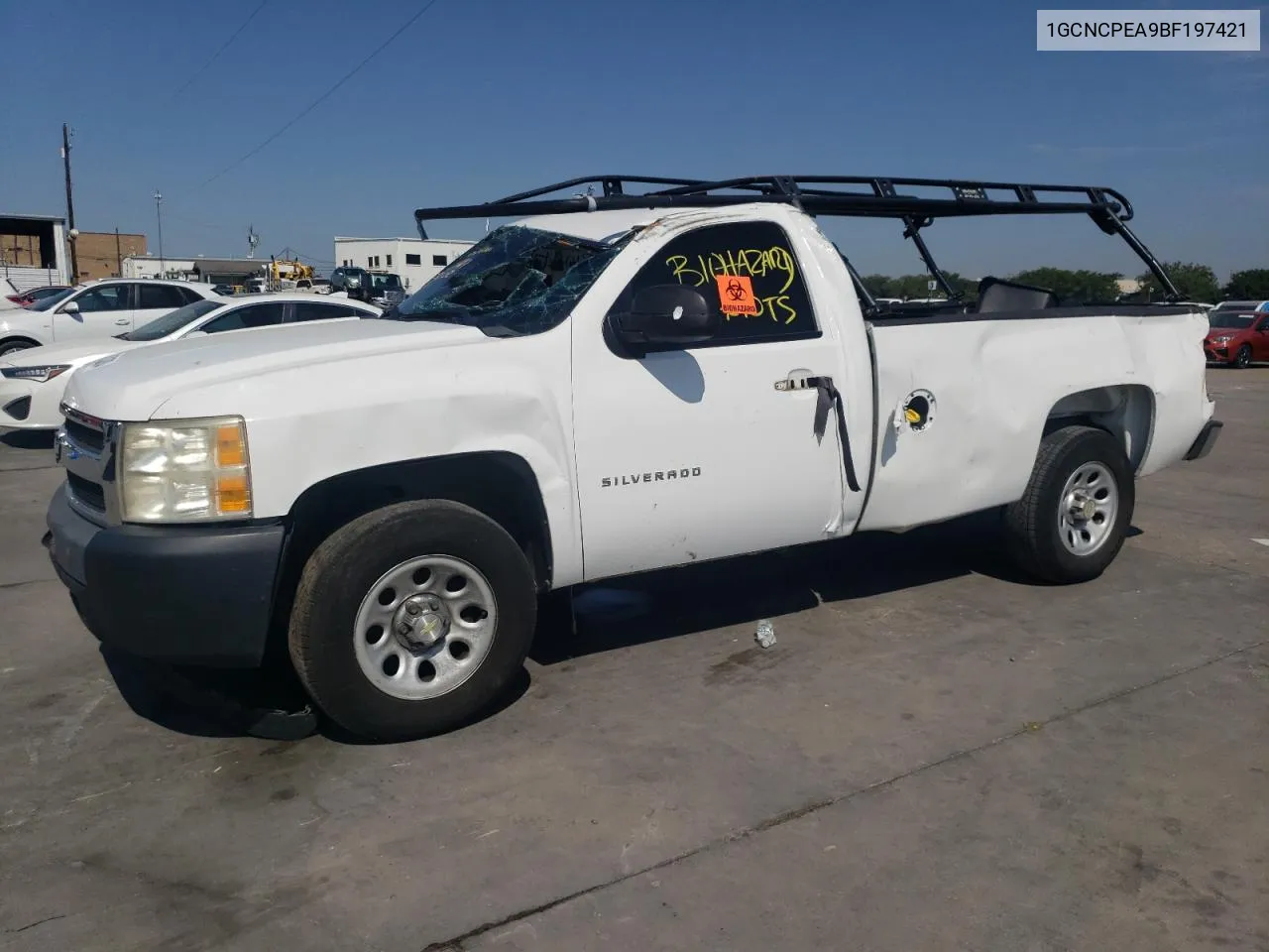 2011 Chevrolet Silverado C1500 VIN: 1GCNCPEA9BF197421 Lot: 68030804