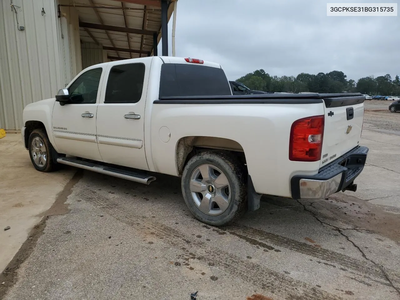 2011 Chevrolet Silverado K1500 Lt VIN: 3GCPKSE31BG315735 Lot: 68056974