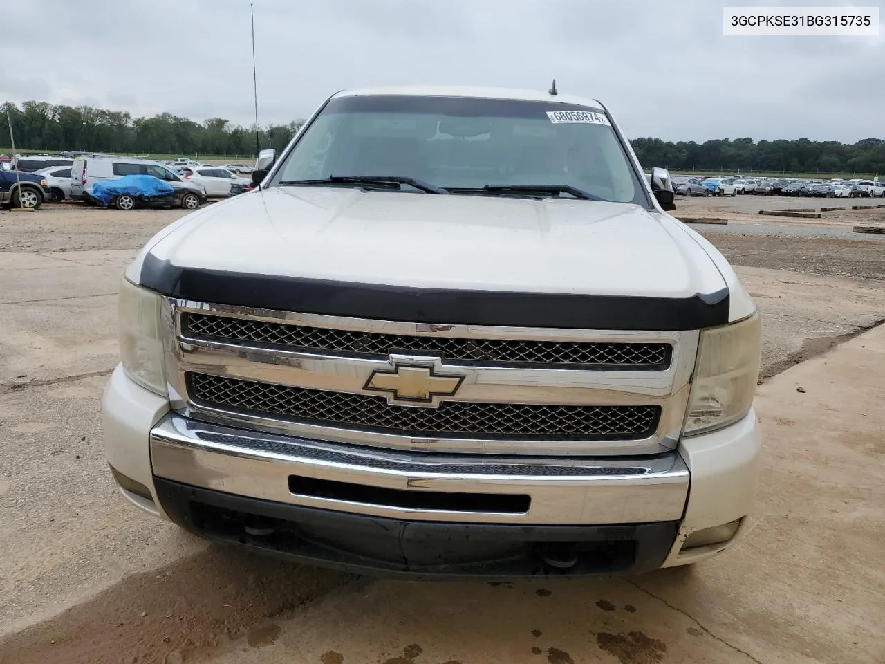 2011 Chevrolet Silverado K1500 Lt VIN: 3GCPKSE31BG315735 Lot: 68056974