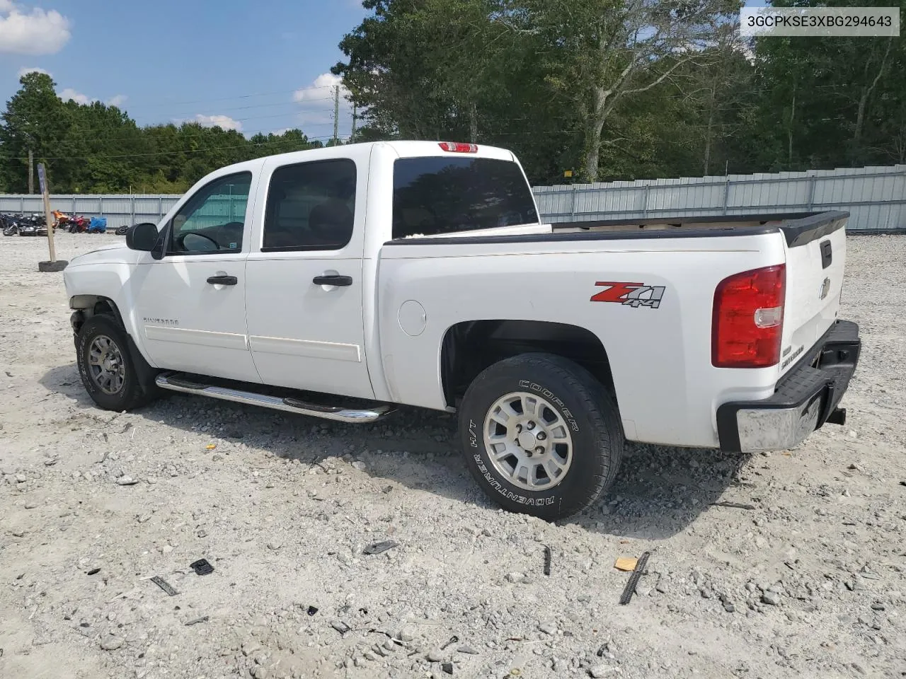 2011 Chevrolet Silverado K1500 Lt VIN: 3GCPKSE3XBG294643 Lot: 68521694