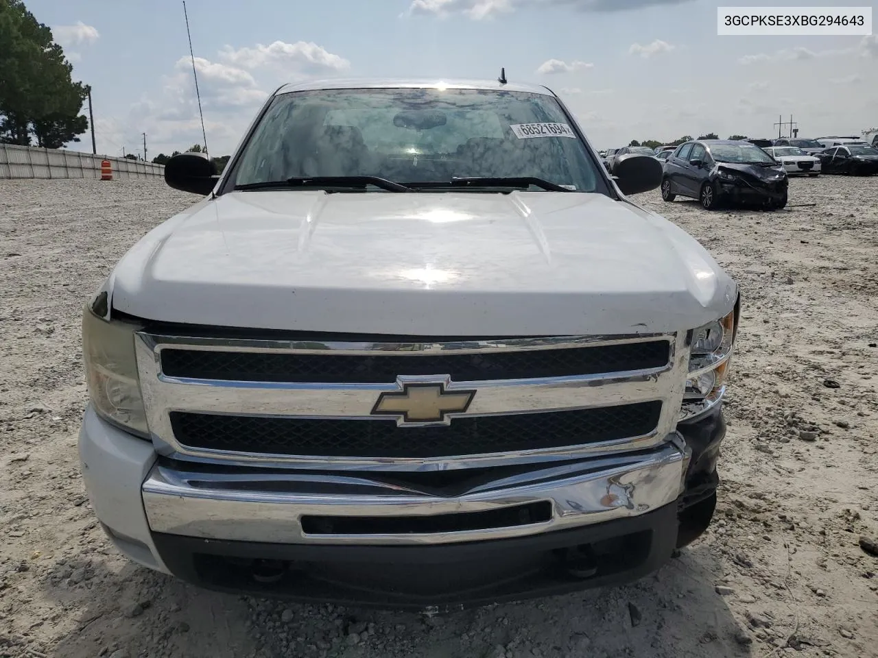 2011 Chevrolet Silverado K1500 Lt VIN: 3GCPKSE3XBG294643 Lot: 68521694