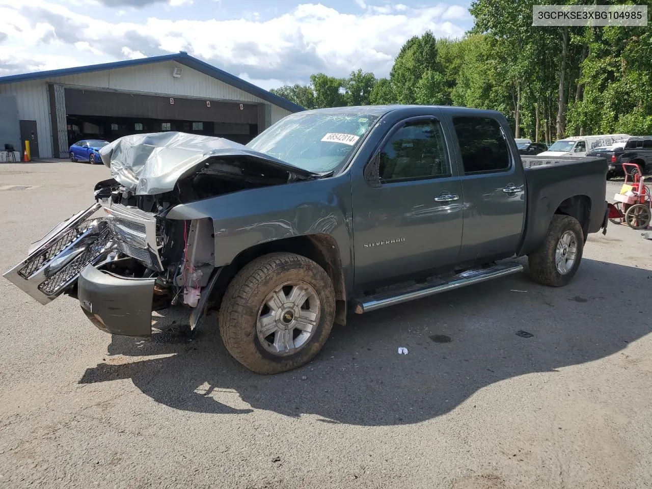 2011 Chevrolet Silverado K1500 Lt VIN: 3GCPKSE3XBG104985 Lot: 68542814