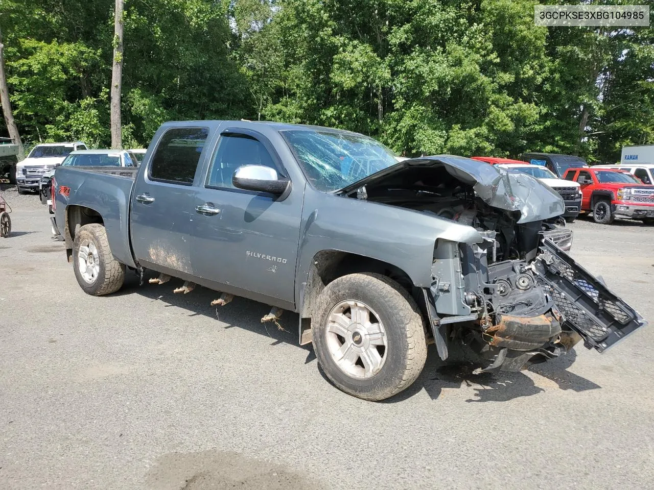 2011 Chevrolet Silverado K1500 Lt VIN: 3GCPKSE3XBG104985 Lot: 68542814