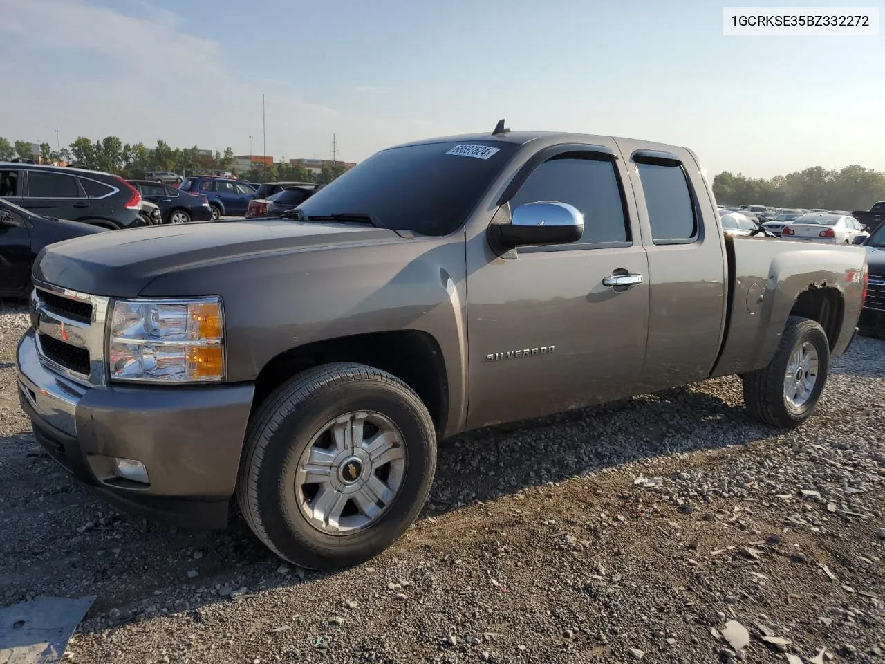 2011 Chevrolet Silverado K1500 Lt VIN: 1GCRKSE35BZ332272 Lot: 68697624