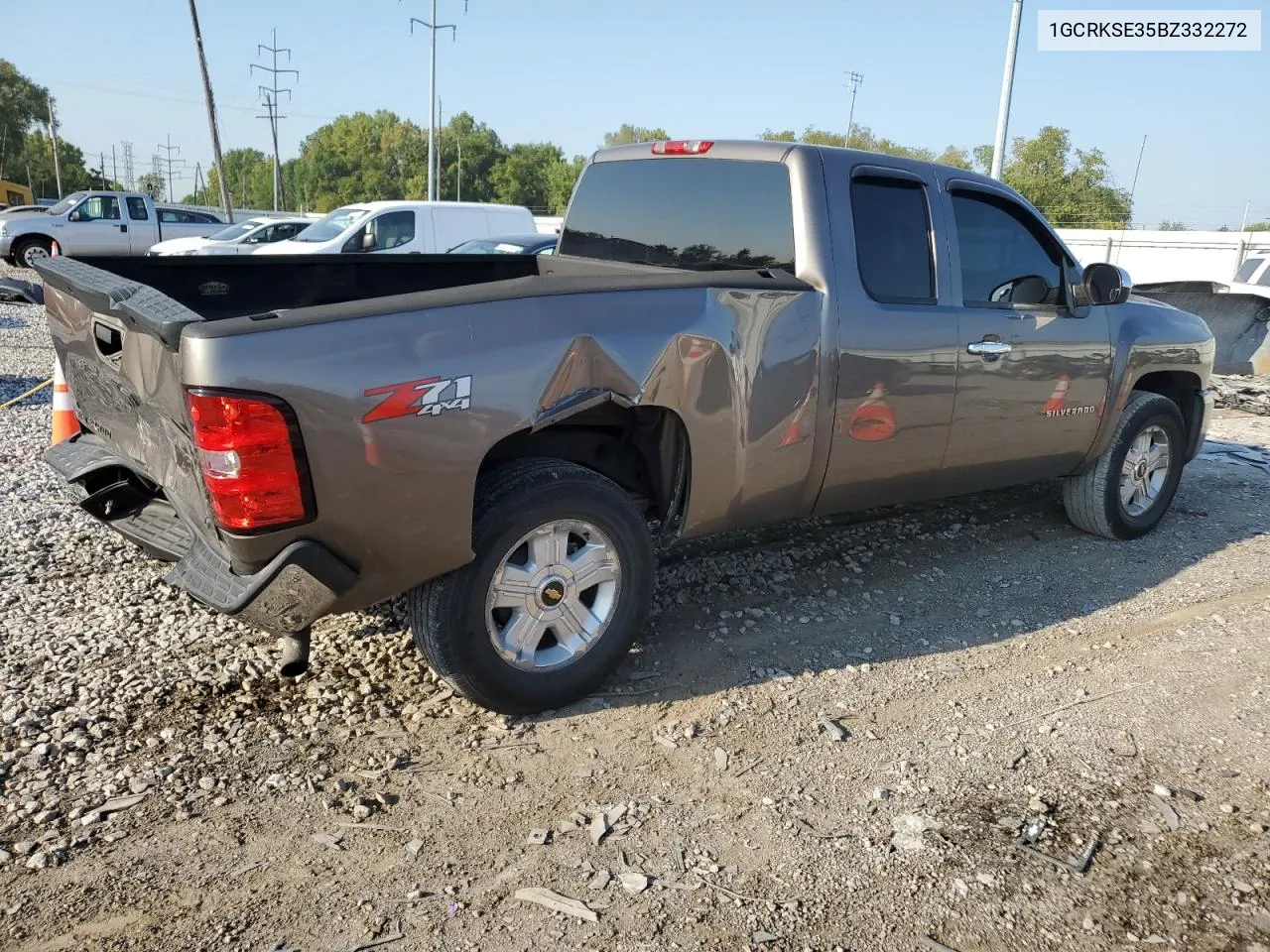 2011 Chevrolet Silverado K1500 Lt VIN: 1GCRKSE35BZ332272 Lot: 68697624