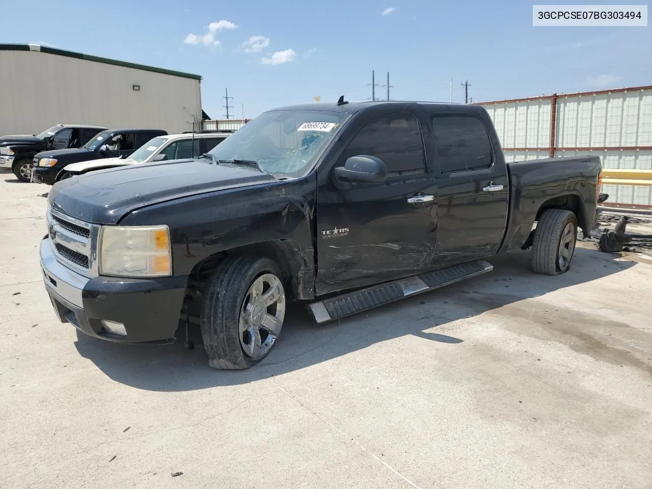 2011 Chevrolet Silverado C1500 Lt VIN: 3GCPCSE07BG303494 Lot: 68699734