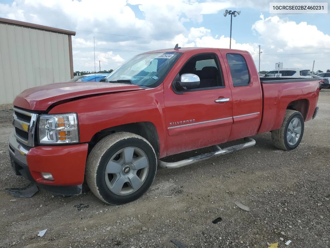 2011 Chevrolet Silverado C1500 Lt VIN: 1GCRCSE02BZ460231 Lot: 68825434