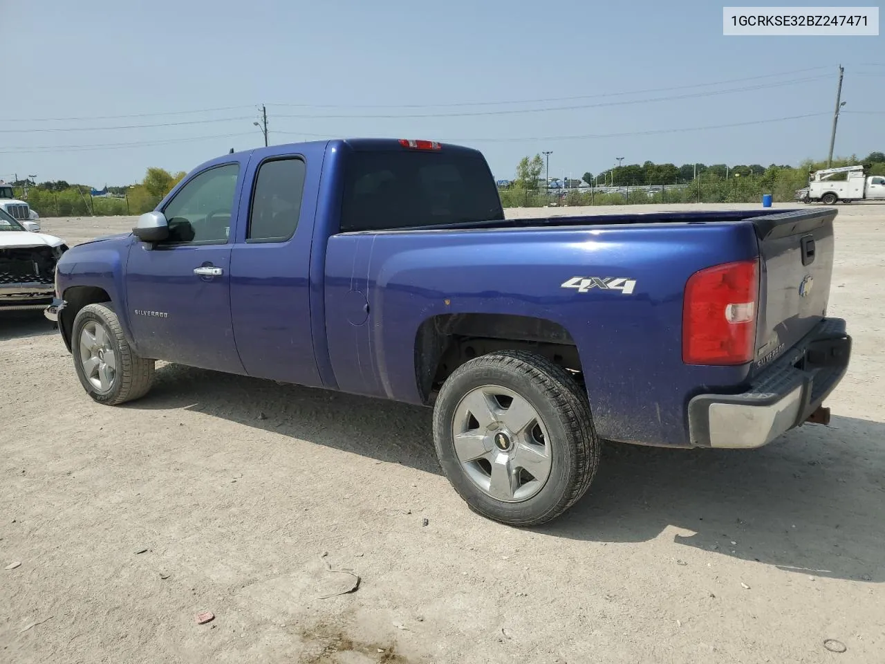 2011 Chevrolet Silverado K1500 Lt VIN: 1GCRKSE32BZ247471 Lot: 68891274