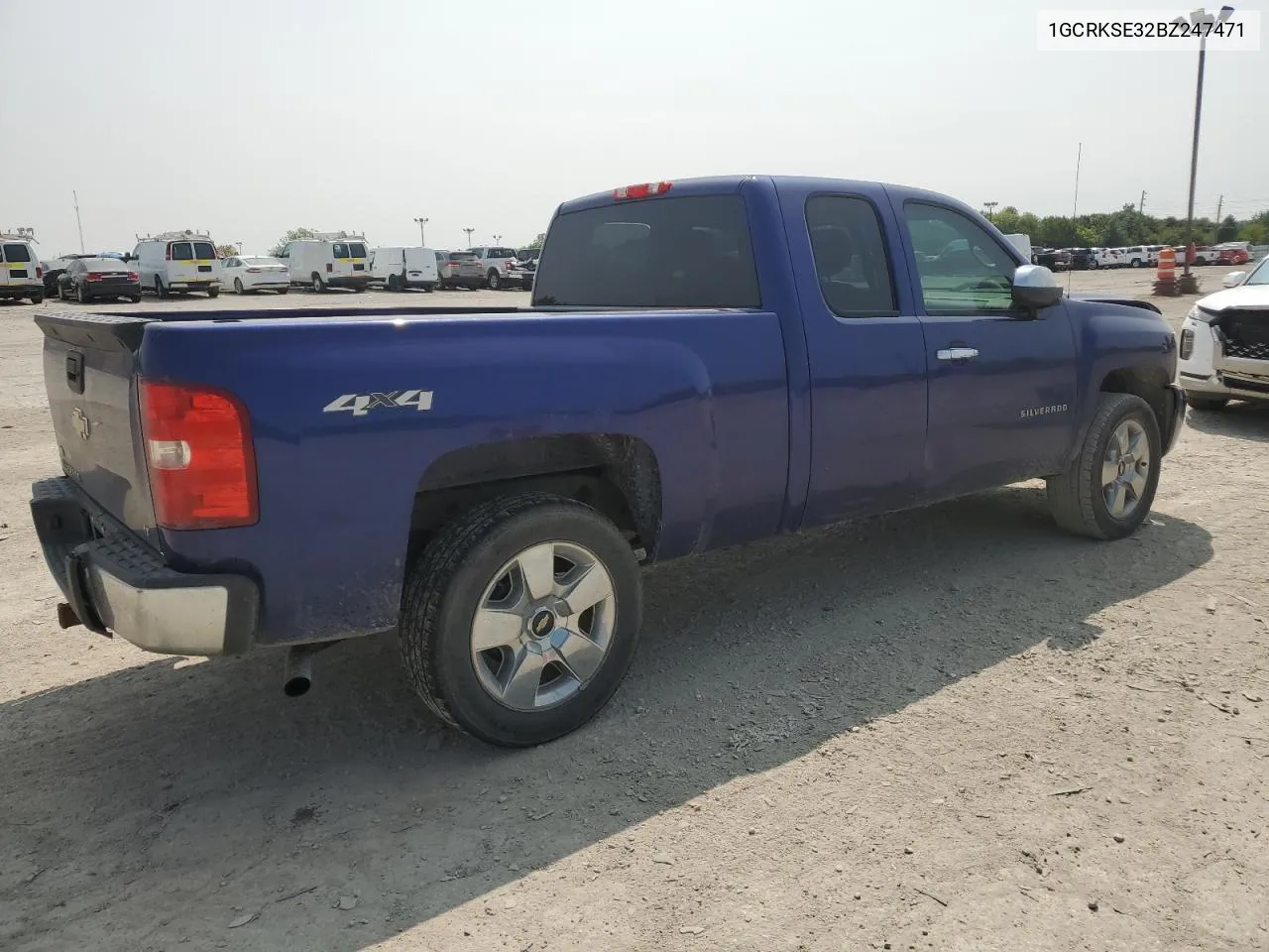 2011 Chevrolet Silverado K1500 Lt VIN: 1GCRKSE32BZ247471 Lot: 68891274