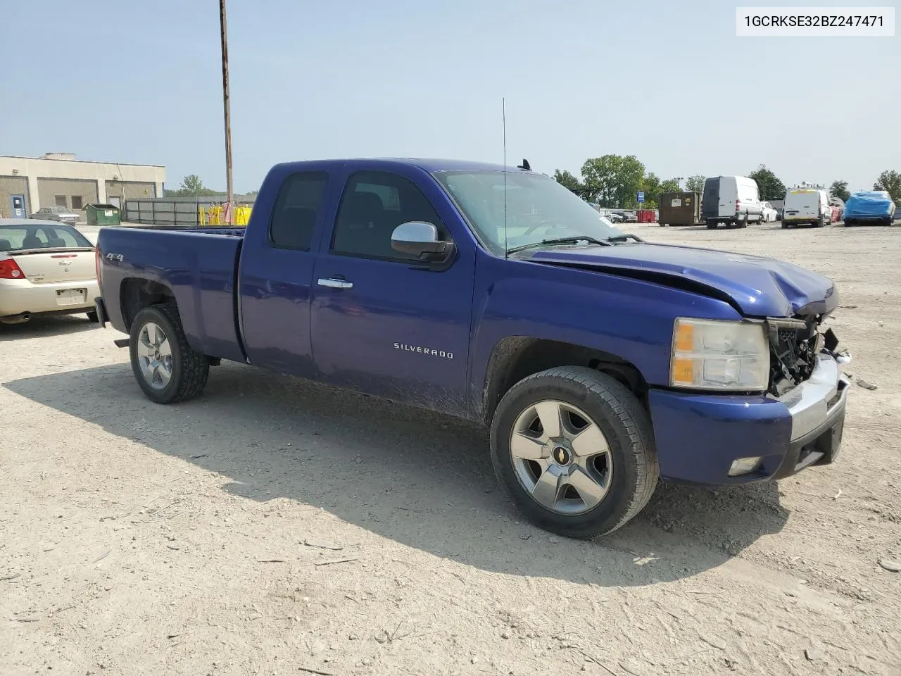 2011 Chevrolet Silverado K1500 Lt VIN: 1GCRKSE32BZ247471 Lot: 68891274