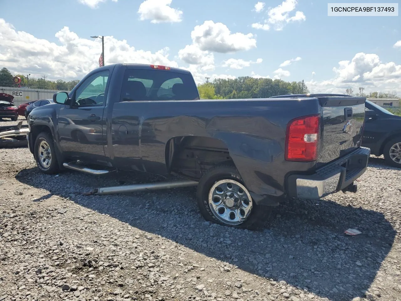 2011 Chevrolet Silverado C1500 VIN: 1GCNCPEA9BF137493 Lot: 68908774