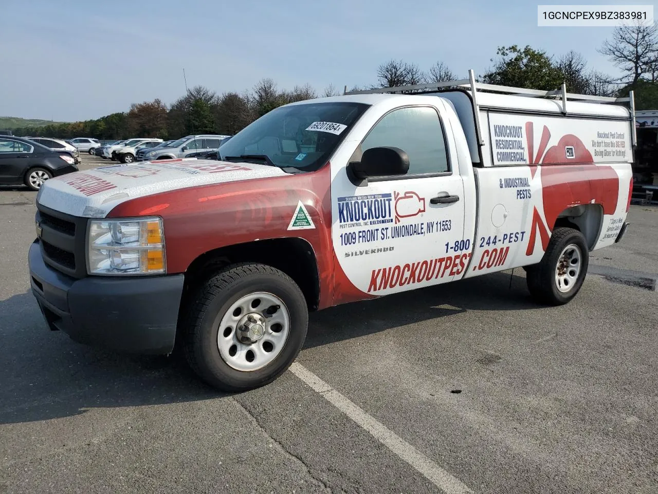 2011 Chevrolet Silverado C1500 VIN: 1GCNCPEX9BZ383981 Lot: 69201864