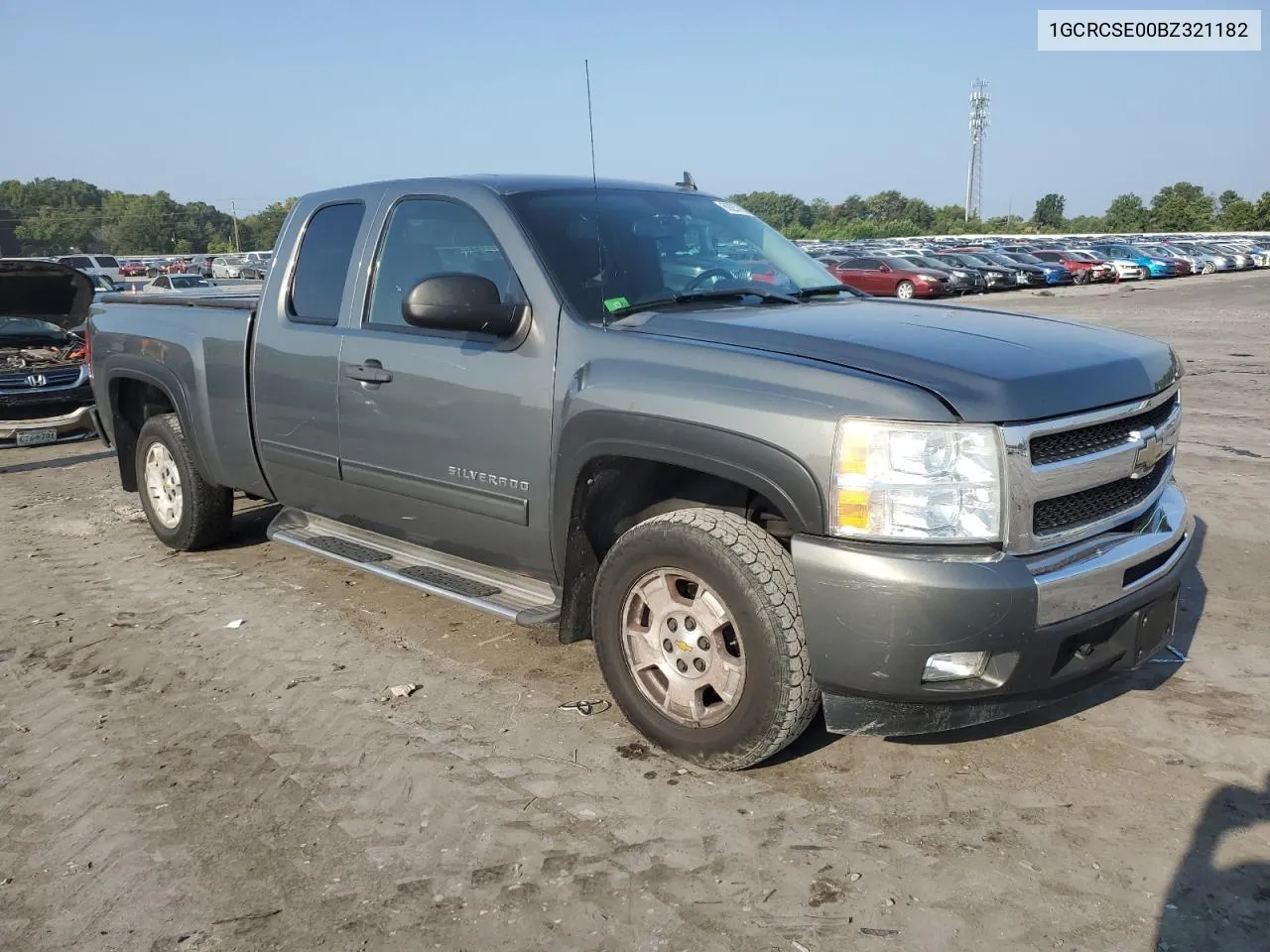 2011 Chevrolet Silverado C1500 Lt VIN: 1GCRCSE00BZ321182 Lot: 69257064