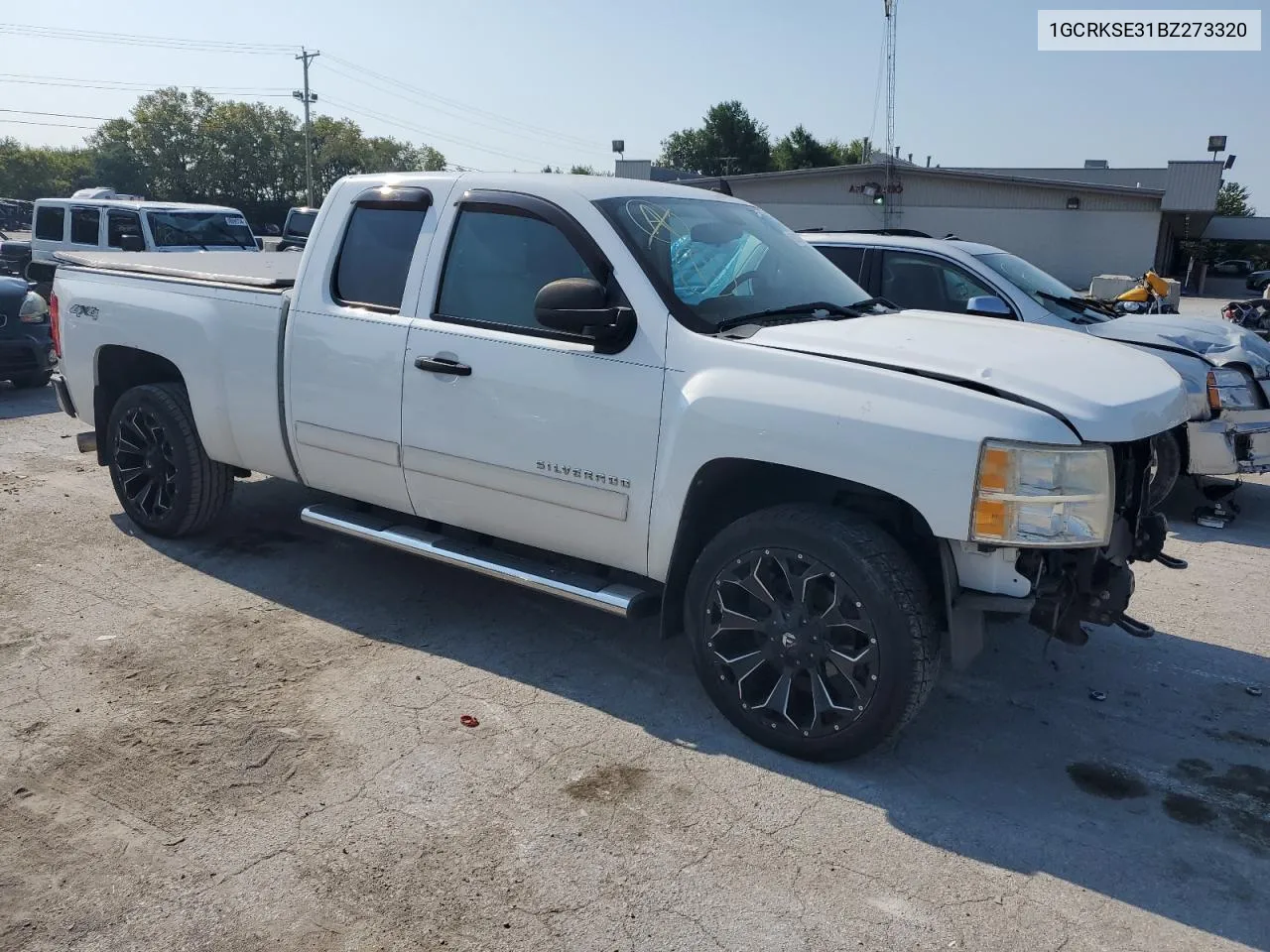 2011 Chevrolet Silverado K1500 Lt VIN: 1GCRKSE31BZ273320 Lot: 69320174