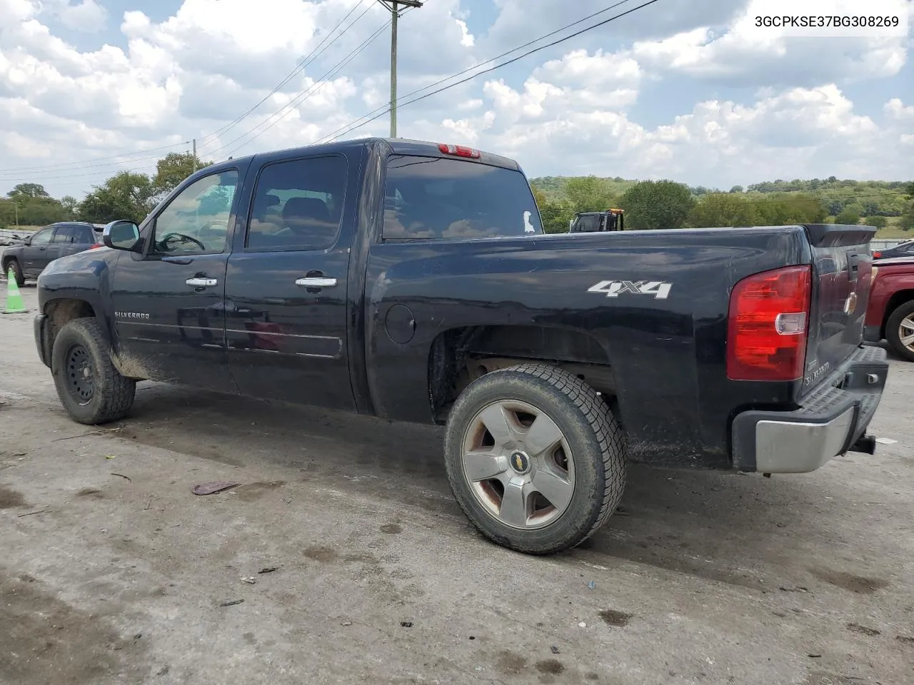 2011 Chevrolet Silverado K1500 Lt VIN: 3GCPKSE37BG308269 Lot: 69520384