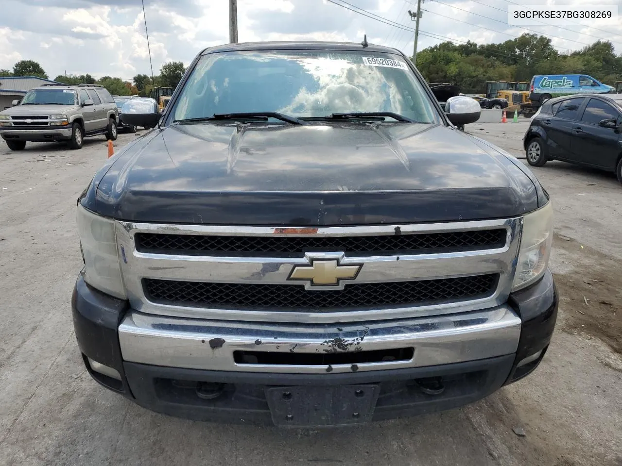 2011 Chevrolet Silverado K1500 Lt VIN: 3GCPKSE37BG308269 Lot: 69520384