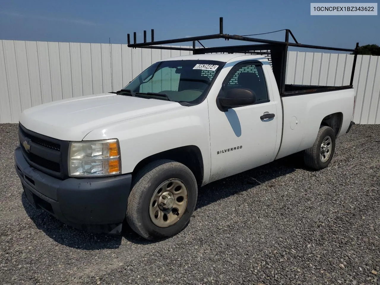 2011 Chevrolet Silverado C1500 VIN: 1GCNCPEX1BZ343622 Lot: 69539484