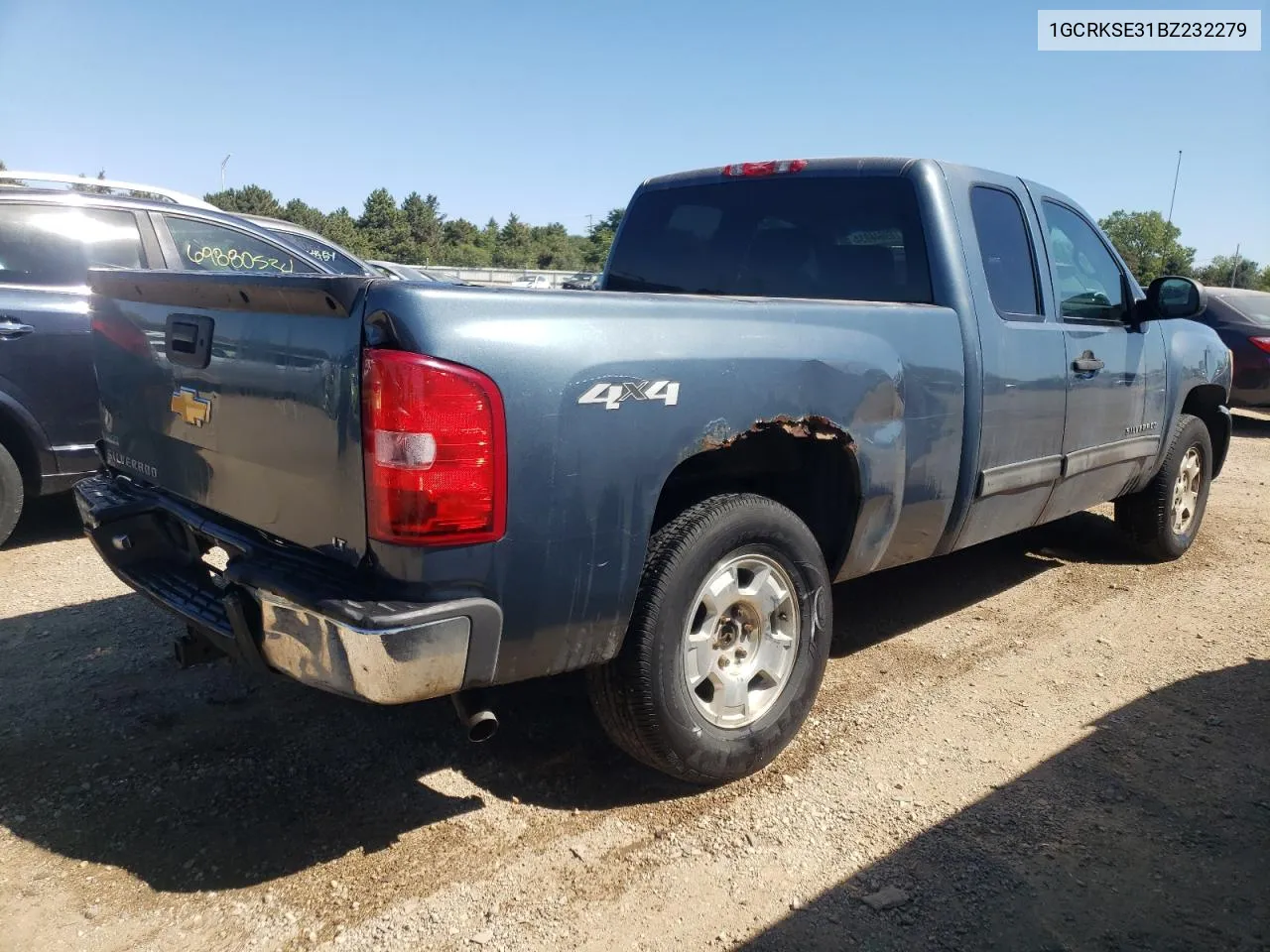 2011 Chevrolet Silverado K1500 Lt VIN: 1GCRKSE31BZ232279 Lot: 69648934