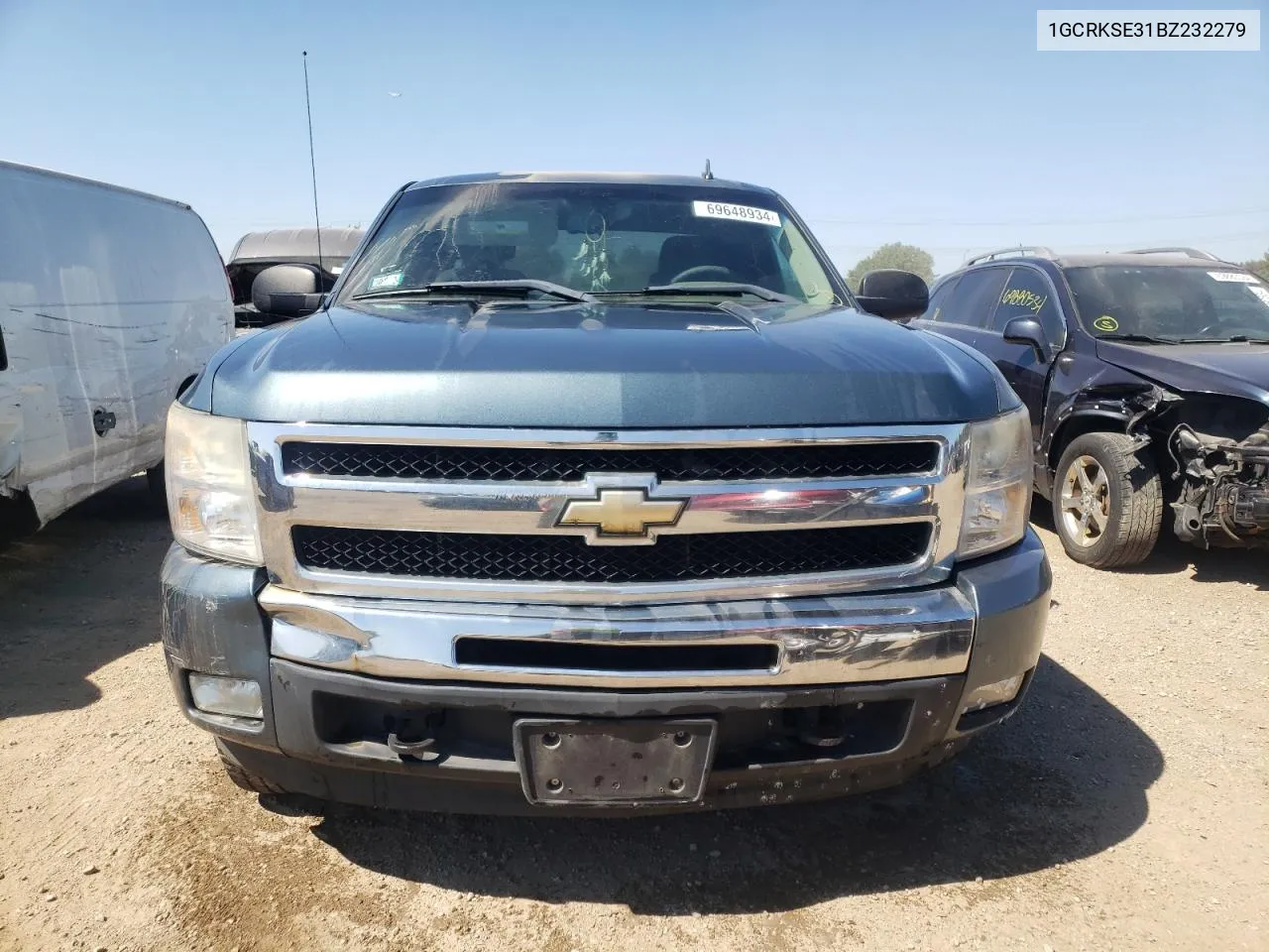 2011 Chevrolet Silverado K1500 Lt VIN: 1GCRKSE31BZ232279 Lot: 69648934