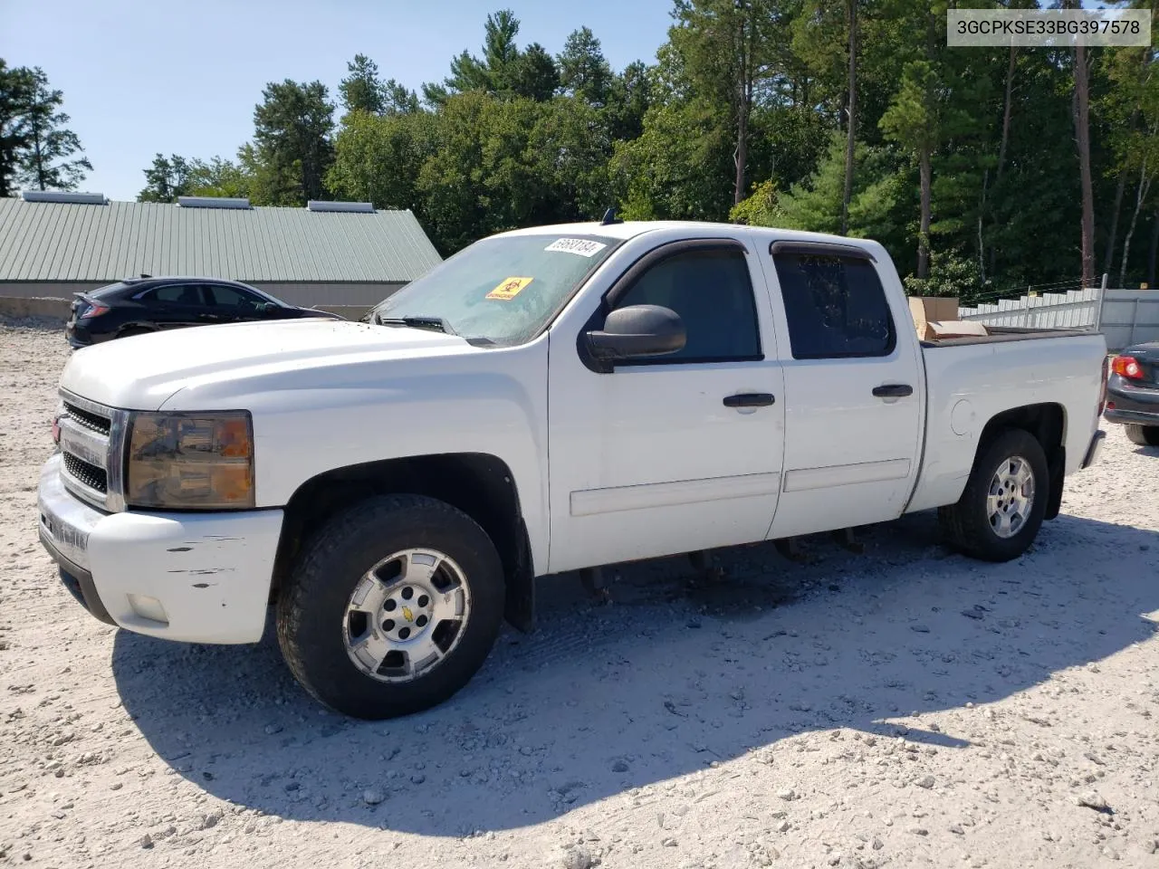 2011 Chevrolet Silverado K1500 Lt VIN: 3GCPKSE33BG397578 Lot: 69683184