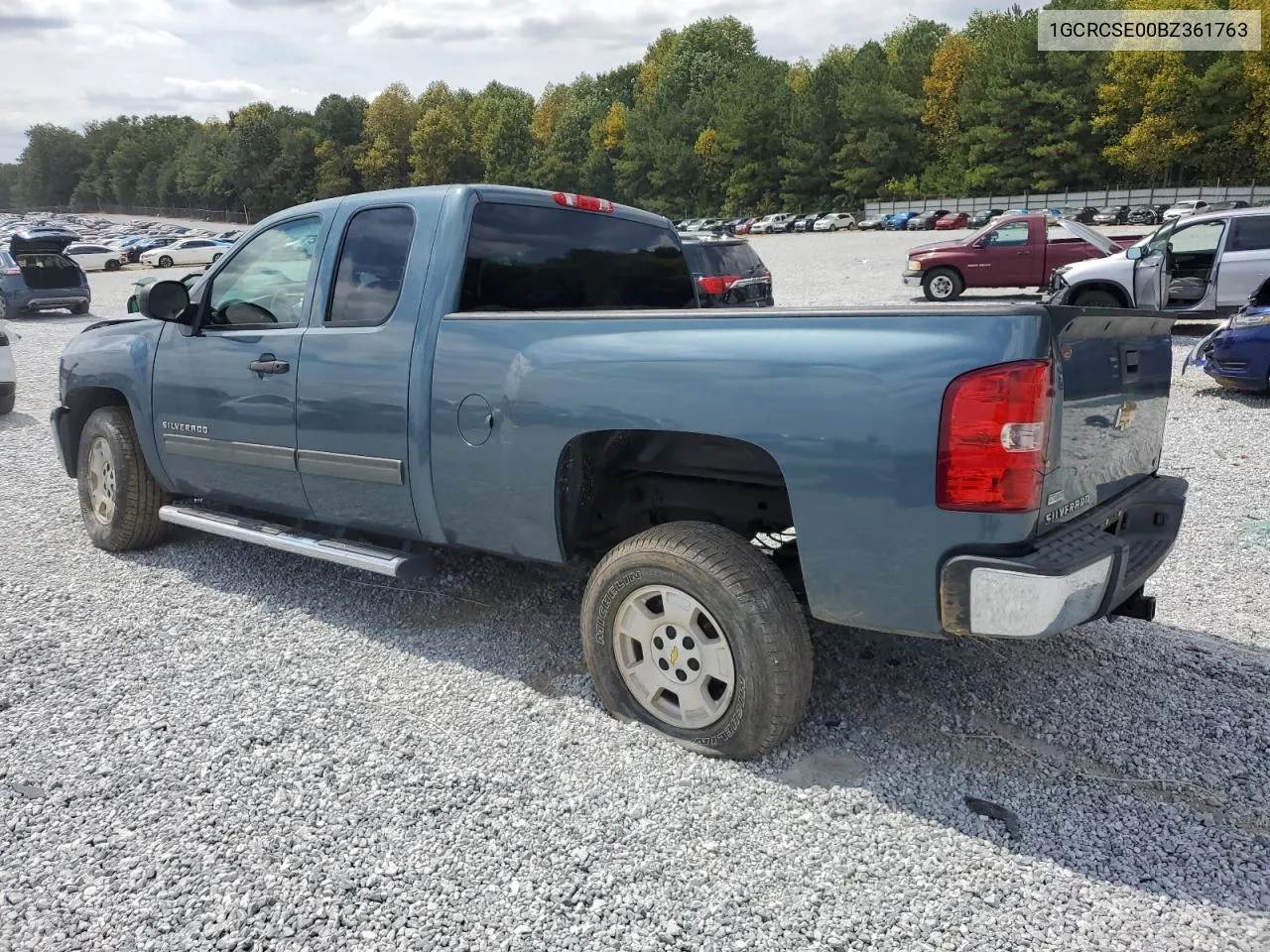 1GCRCSE00BZ361763 2011 Chevrolet Silverado C1500 Lt