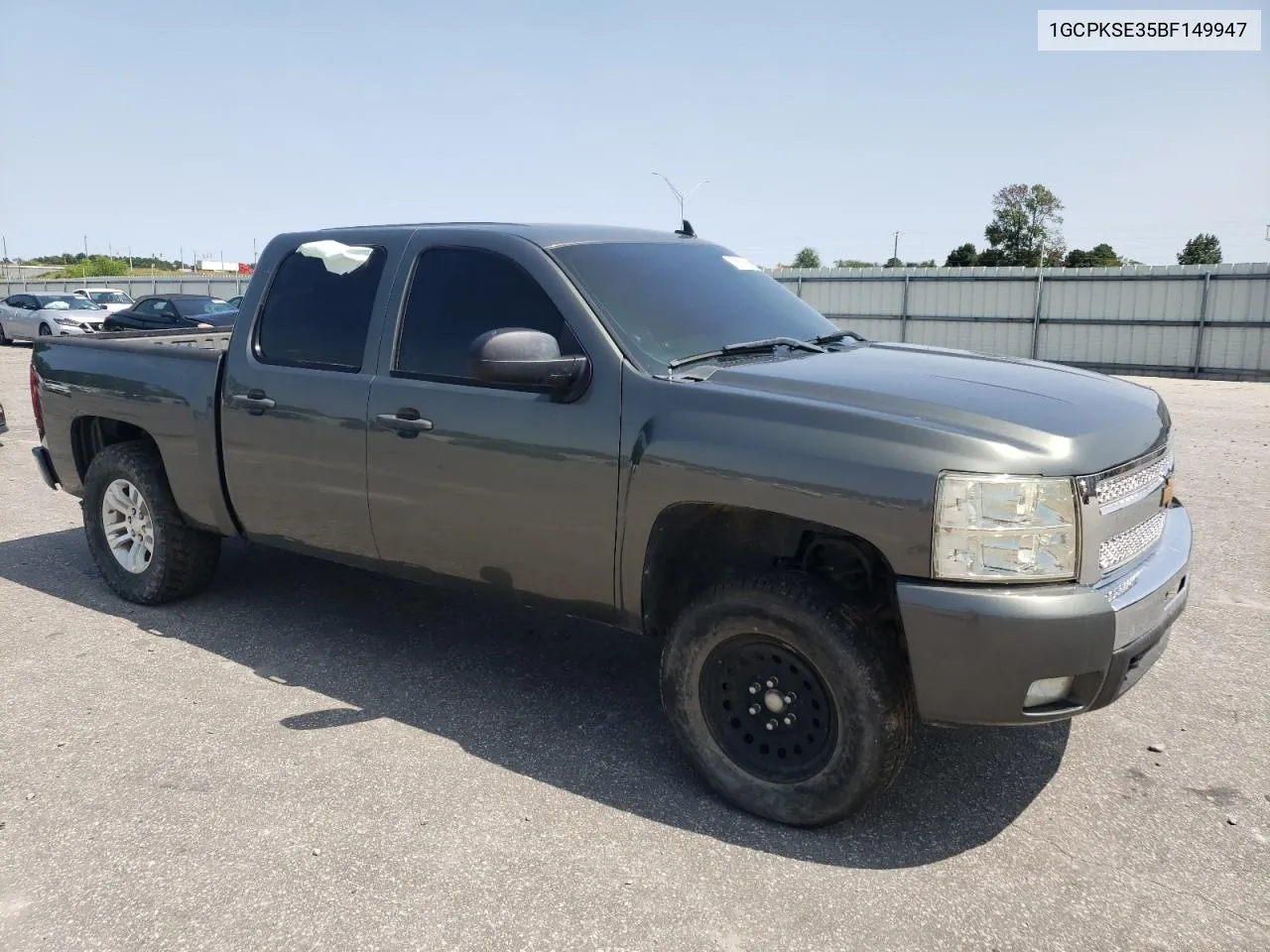 2011 Chevrolet Silverado K1500 Lt VIN: 1GCPKSE35BF149947 Lot: 69926434