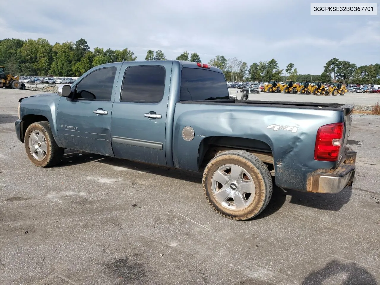 2011 Chevrolet Silverado K1500 Lt VIN: 3GCPKSE32BG367701 Lot: 70217194