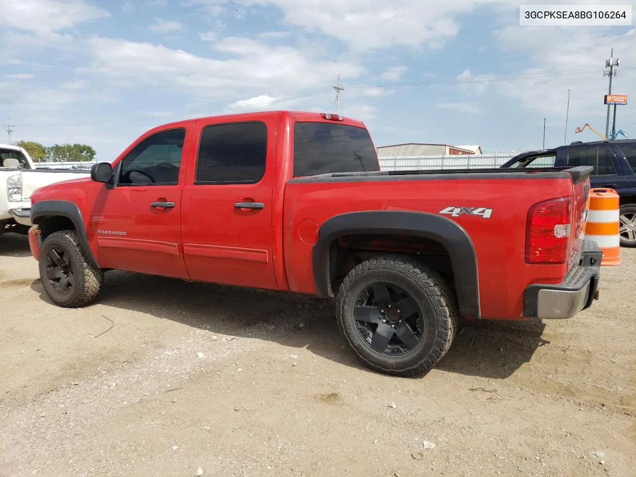 2011 Chevrolet Silverado K1500 Lt VIN: 3GCPKSEA8BG106264 Lot: 70327114