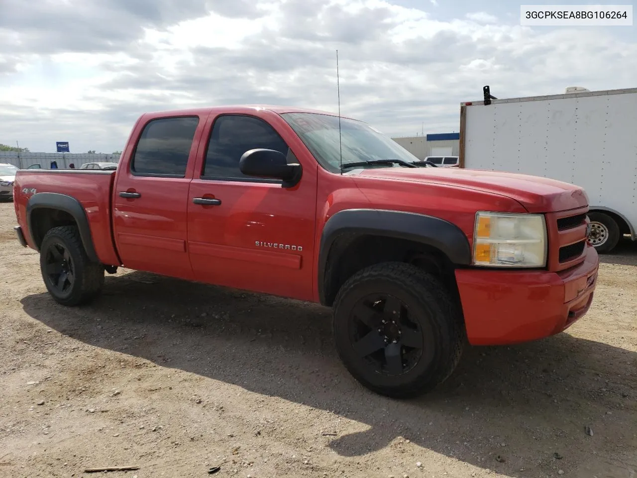 3GCPKSEA8BG106264 2011 Chevrolet Silverado K1500 Lt