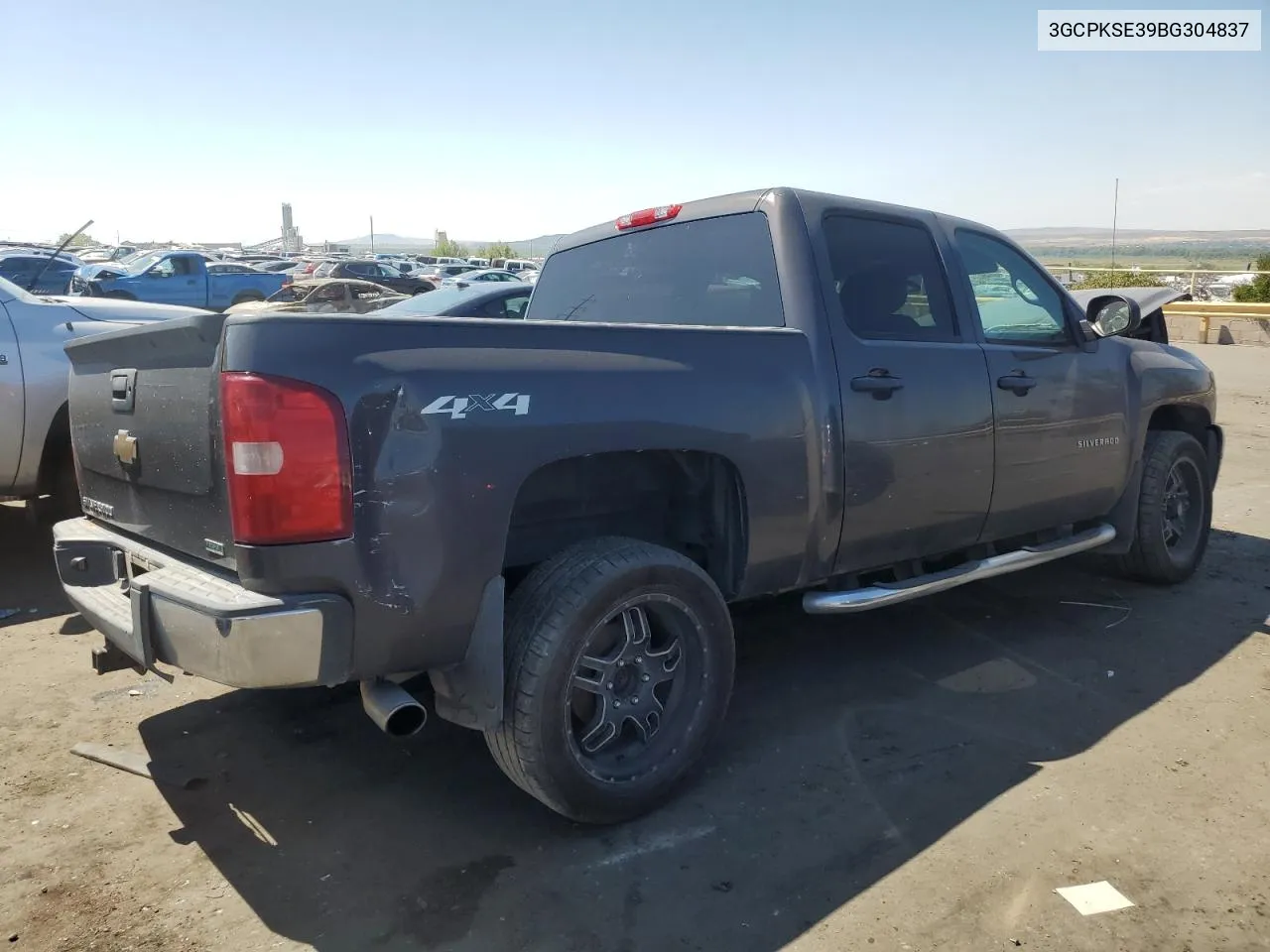 2011 Chevrolet Silverado K1500 Lt VIN: 3GCPKSE39BG304837 Lot: 70334654