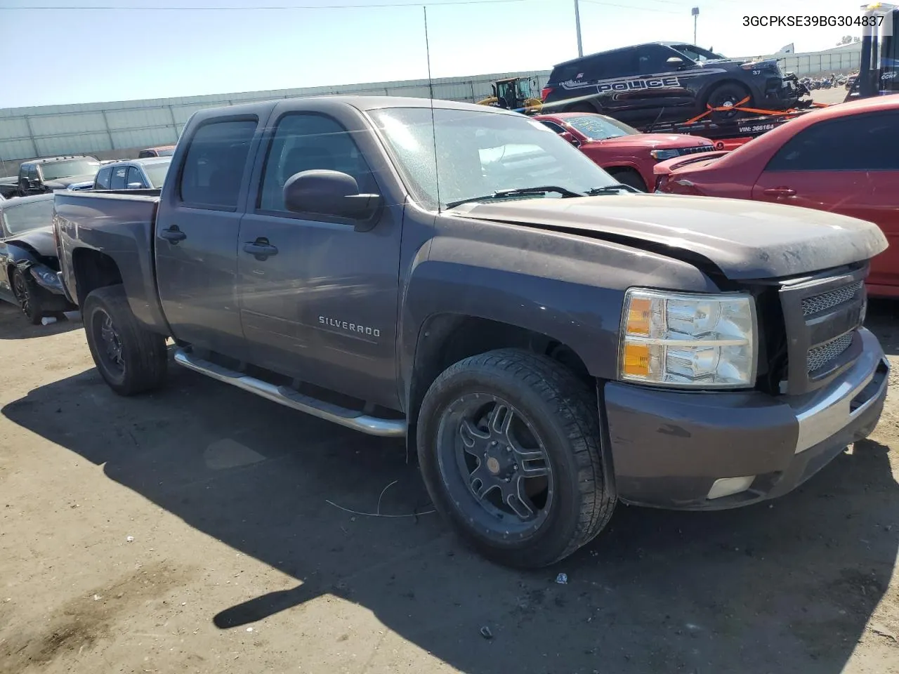 2011 Chevrolet Silverado K1500 Lt VIN: 3GCPKSE39BG304837 Lot: 70334654