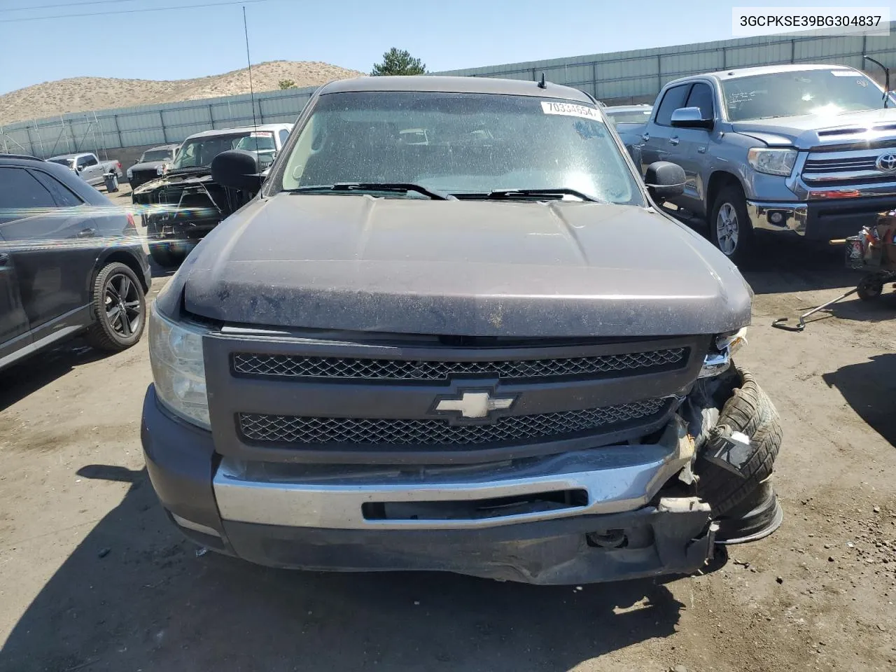 2011 Chevrolet Silverado K1500 Lt VIN: 3GCPKSE39BG304837 Lot: 70334654