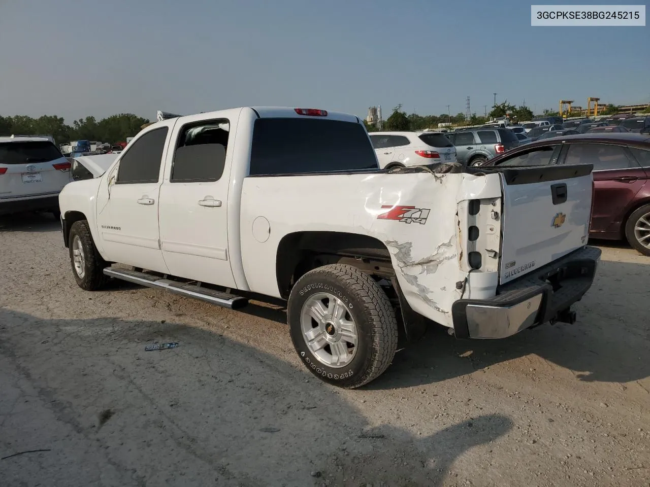 2011 Chevrolet Silverado K1500 Lt VIN: 3GCPKSE38BG245215 Lot: 70367664