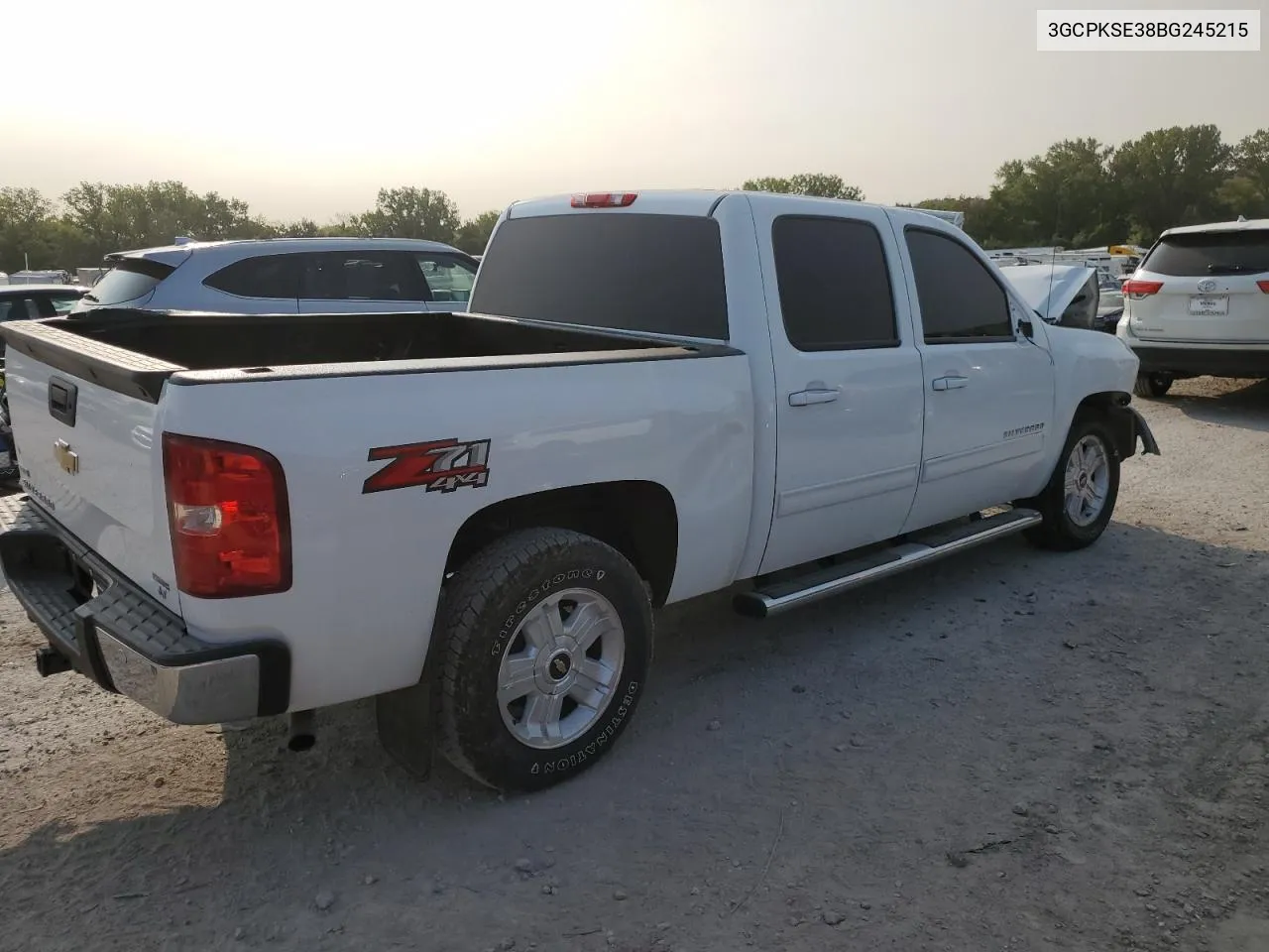 2011 Chevrolet Silverado K1500 Lt VIN: 3GCPKSE38BG245215 Lot: 70367664