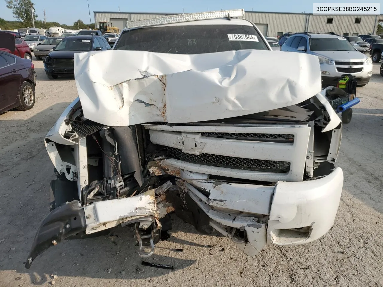 2011 Chevrolet Silverado K1500 Lt VIN: 3GCPKSE38BG245215 Lot: 70367664