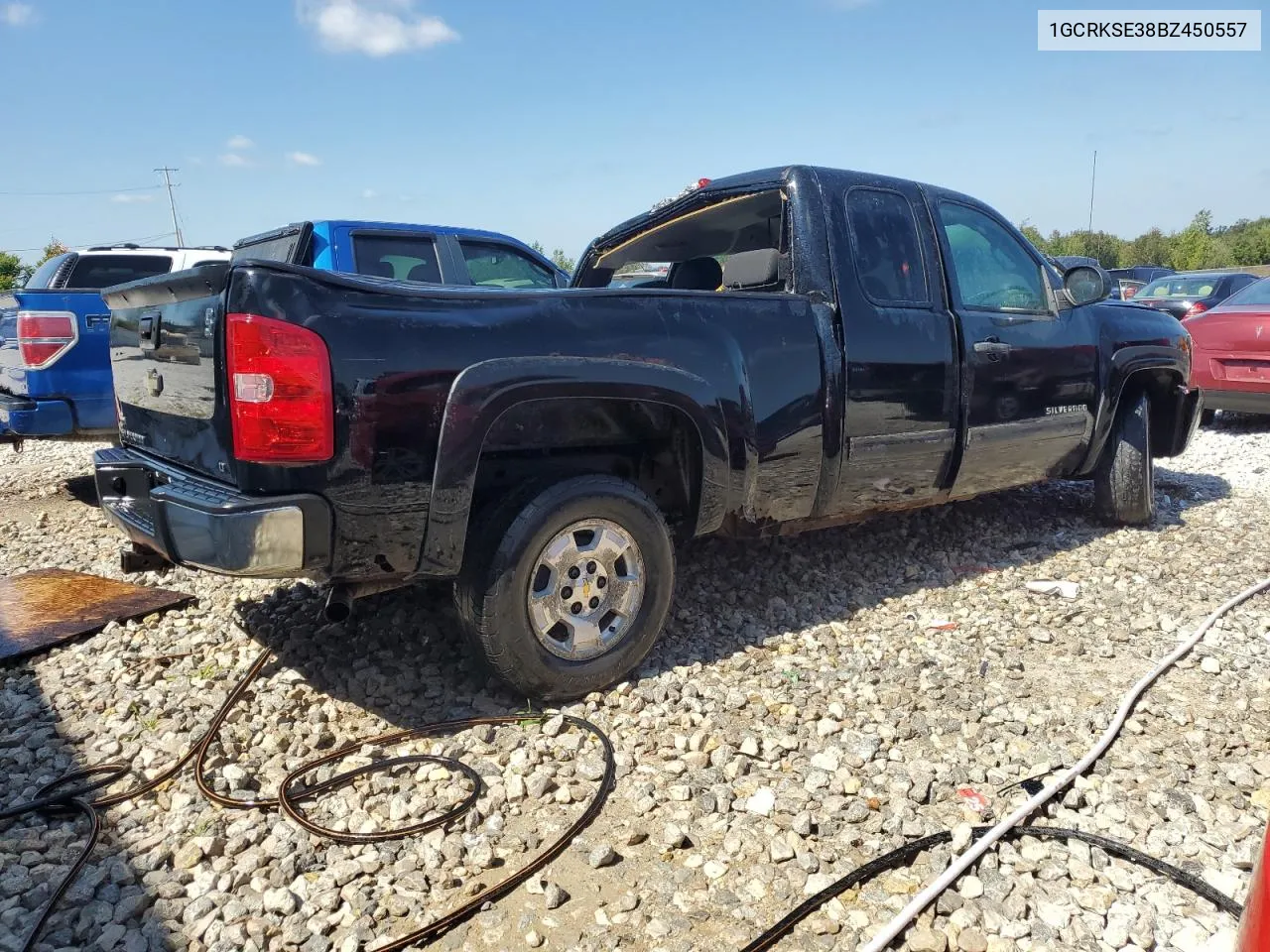 2011 Chevrolet Silverado K1500 Lt VIN: 1GCRKSE38BZ450557 Lot: 70513124