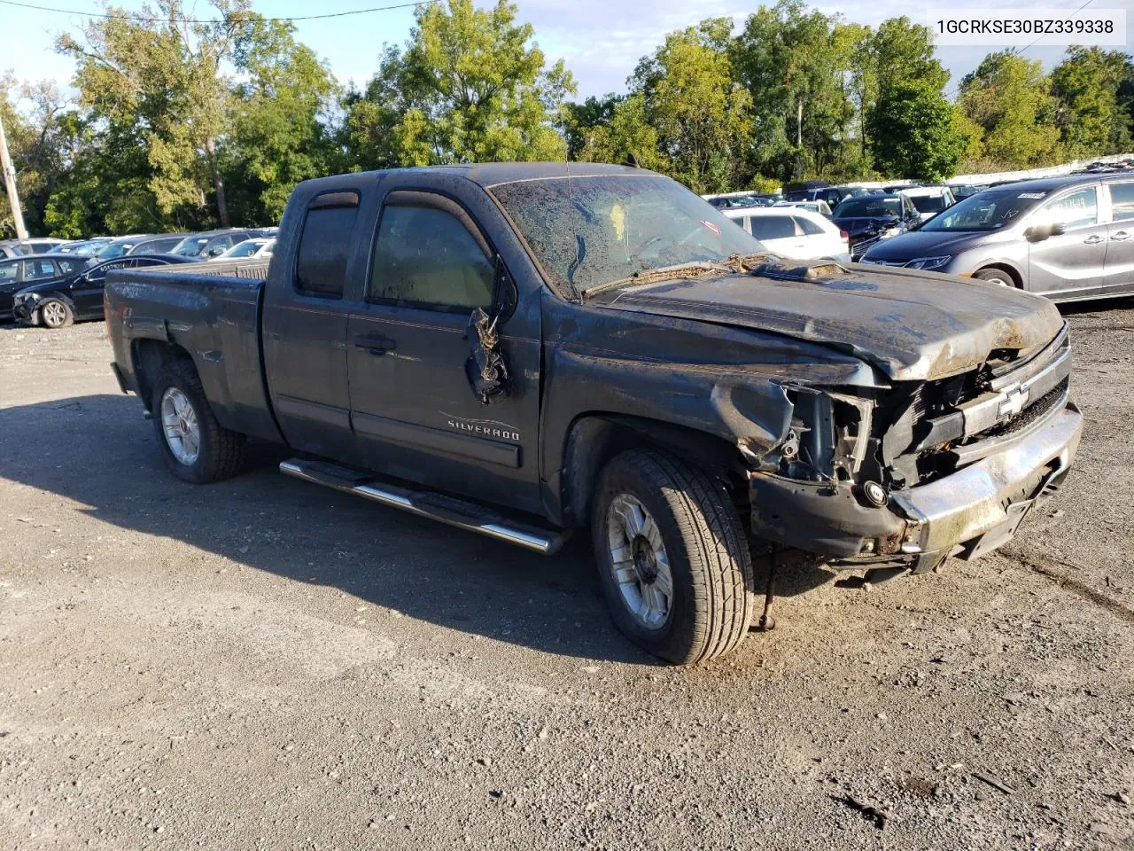 2011 Chevrolet Silverado K1500 Lt VIN: 1GCRKSE30BZ339338 Lot: 70641374