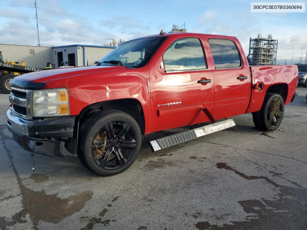 3GCPCSE07BG360696 2011 Chevrolet Silverado C1500 Lt