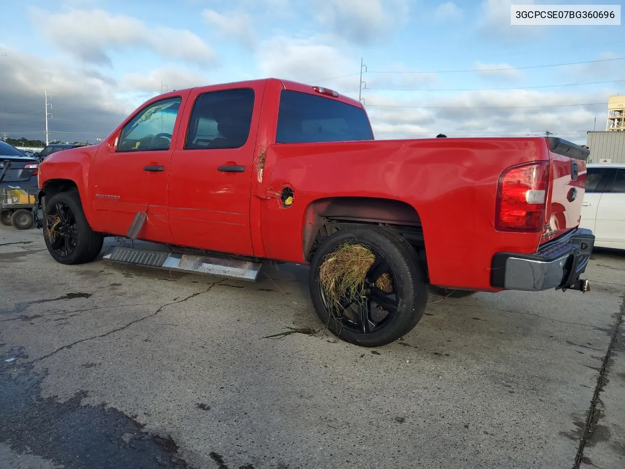 2011 Chevrolet Silverado C1500 Lt VIN: 3GCPCSE07BG360696 Lot: 70785114