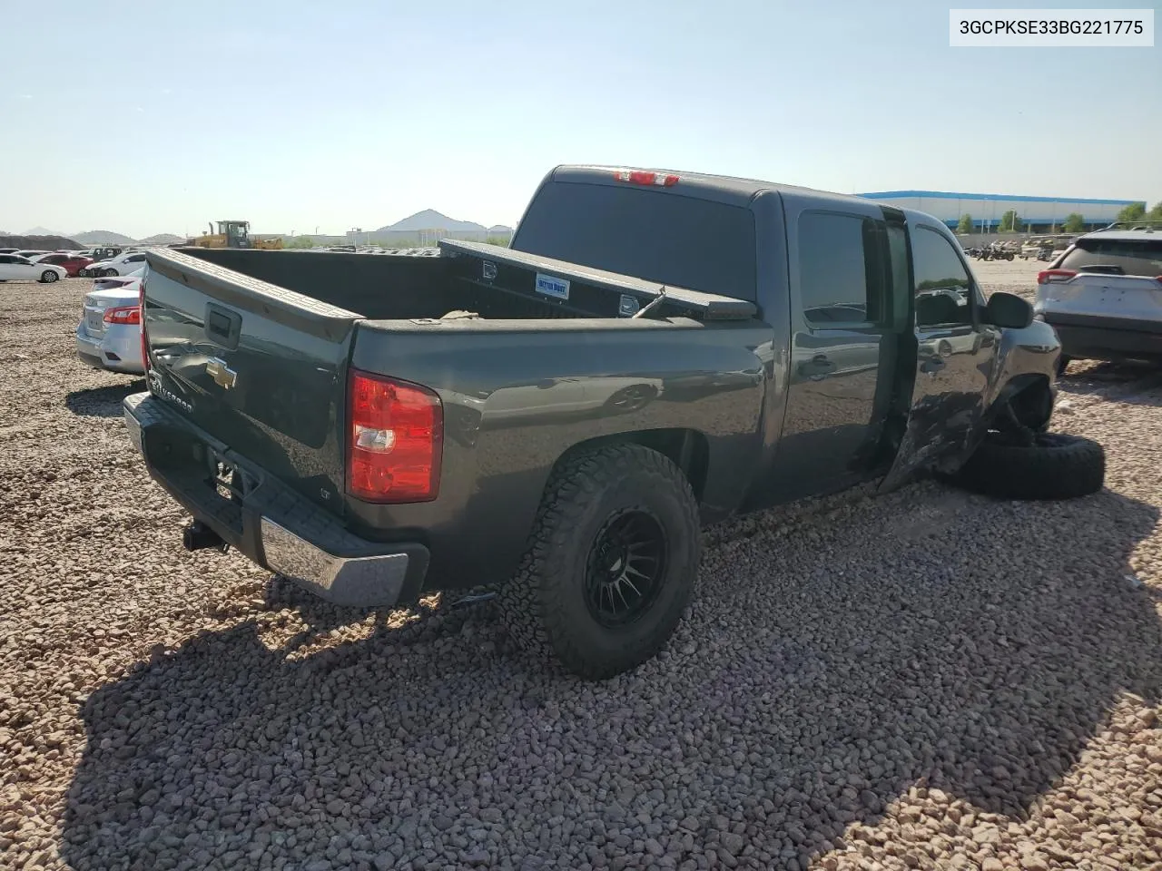 2011 Chevrolet Silverado K1500 Lt VIN: 3GCPKSE33BG221775 Lot: 70839044