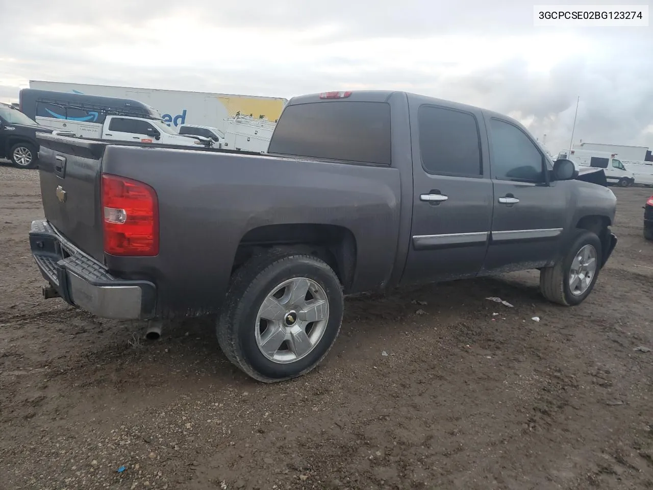 2011 Chevrolet Silverado C1500 Lt VIN: 3GCPCSE02BG123274 Lot: 70979114