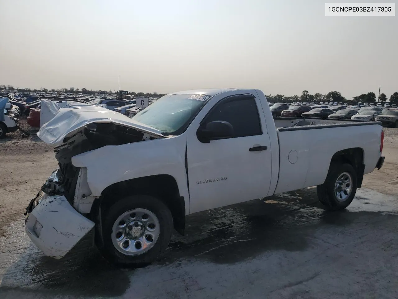 2011 Chevrolet Silverado C1500 VIN: 1GCNCPE03BZ417805 Lot: 71101234