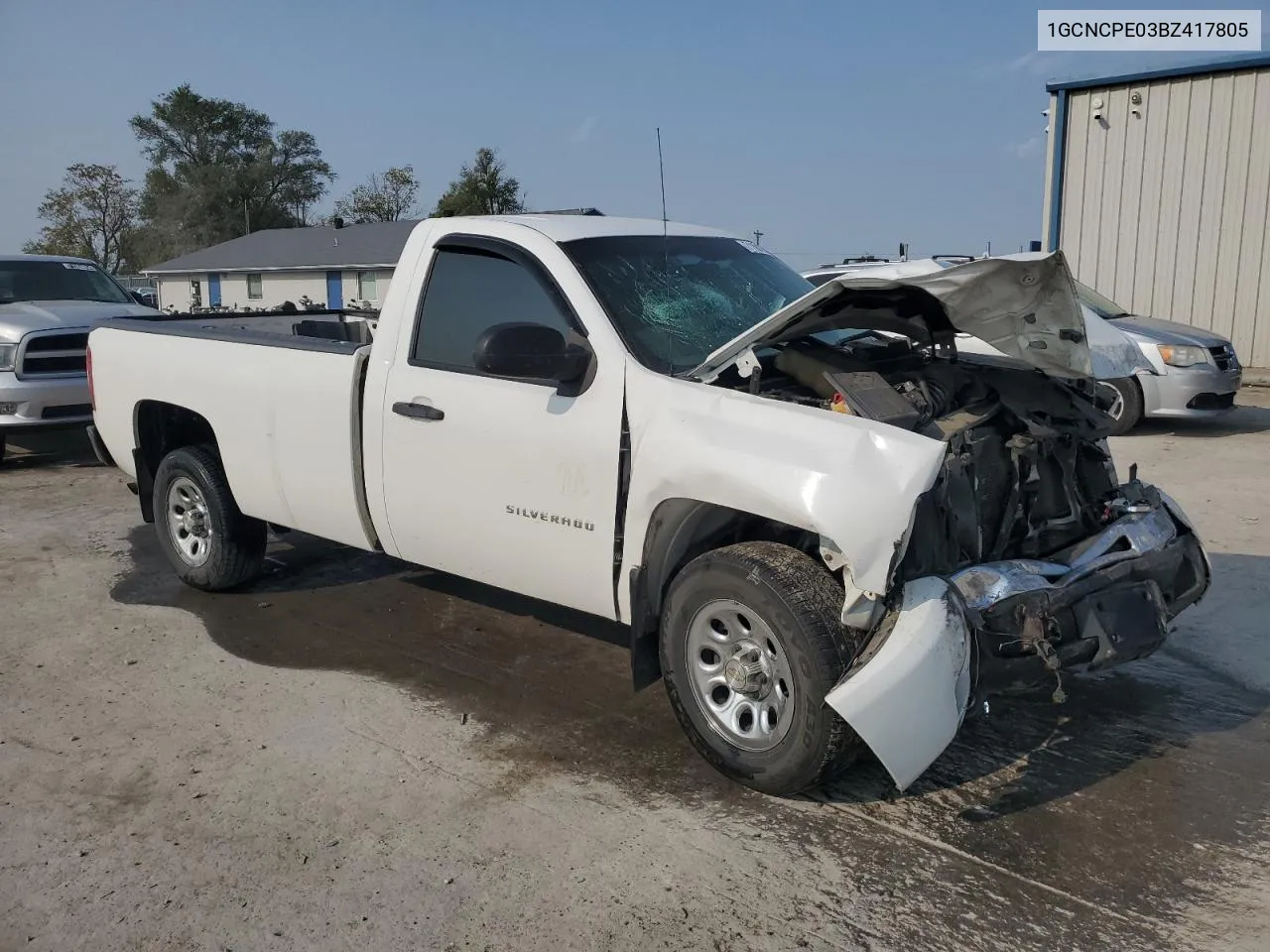 2011 Chevrolet Silverado C1500 VIN: 1GCNCPE03BZ417805 Lot: 71101234